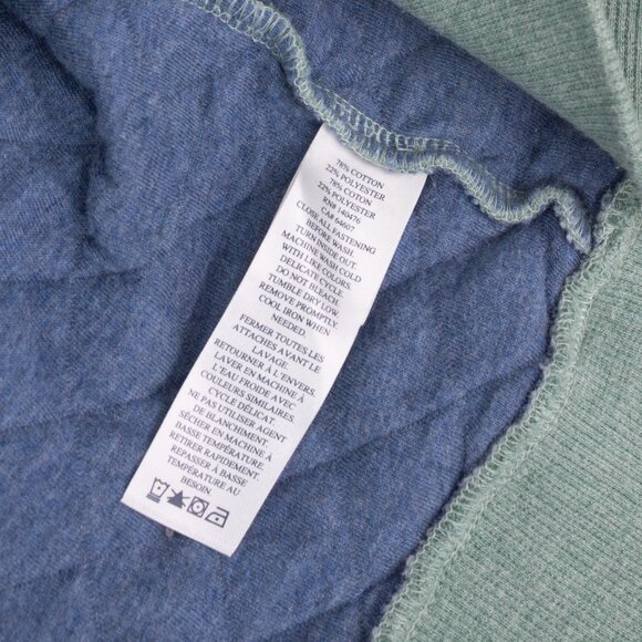 Faherty Epic Quilted Fleece Pullover Seacoast Melange Men's Small - Picture 7 of 7